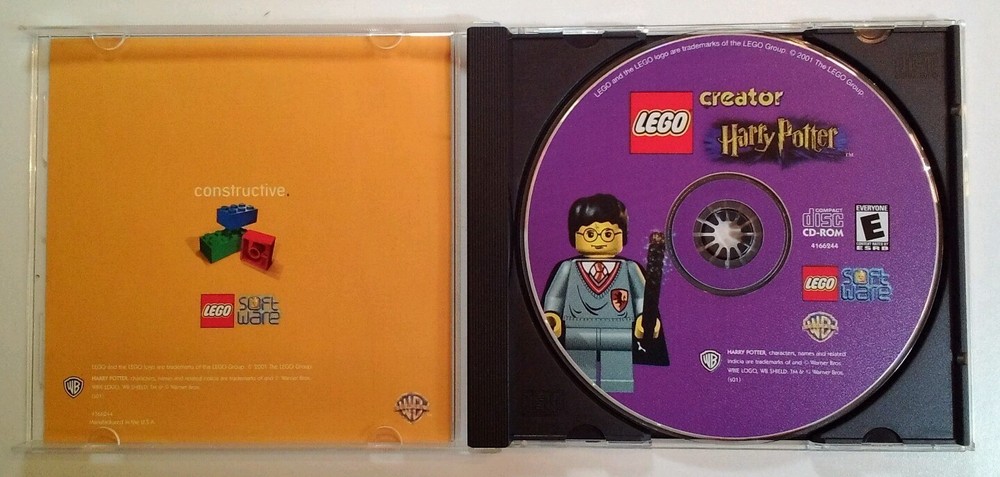 Lego Creator Harry Potter CD-ROM for PC 2001 RARE VHTF Retro Tech