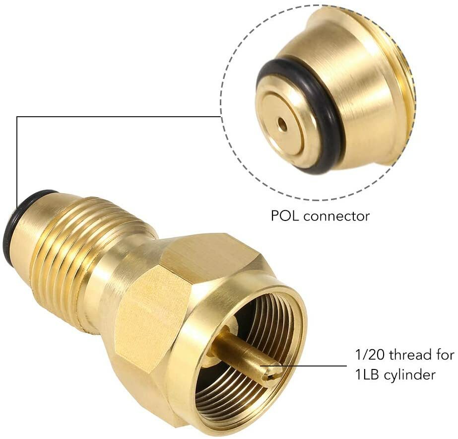 1LB Propane Tank Refill Adapter Universal Disposable Small Propane Bottle