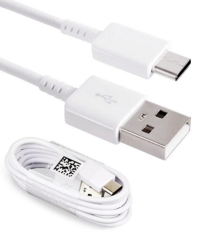 USB Type-C Data Cable 3ft Charging Cord for Samsung Galaxy S10 S20 S21 S22,White