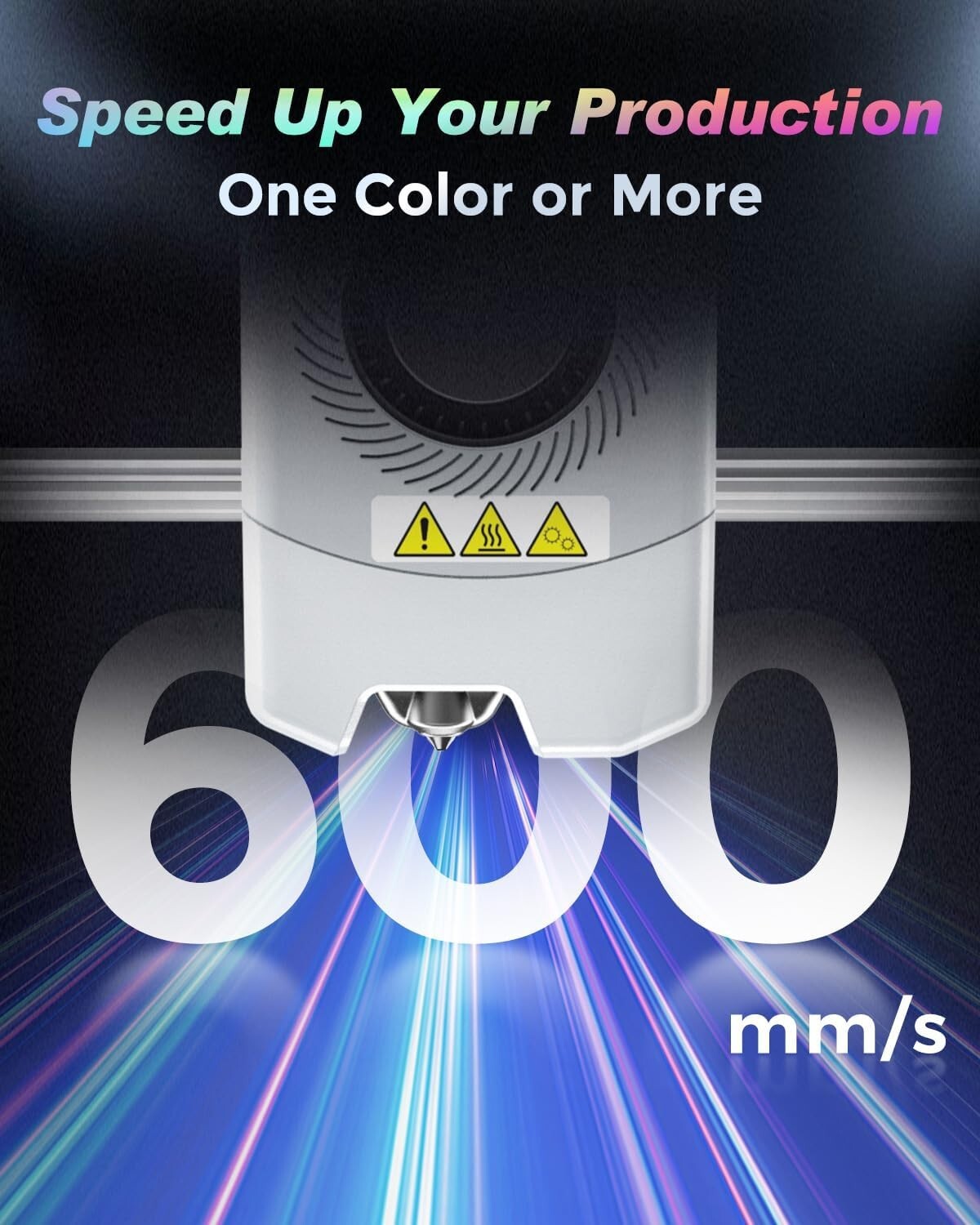 FLASHFORGE AD5X Multi-Color 3D Printer Max 600mm/s Print Auto Leveling Core XY