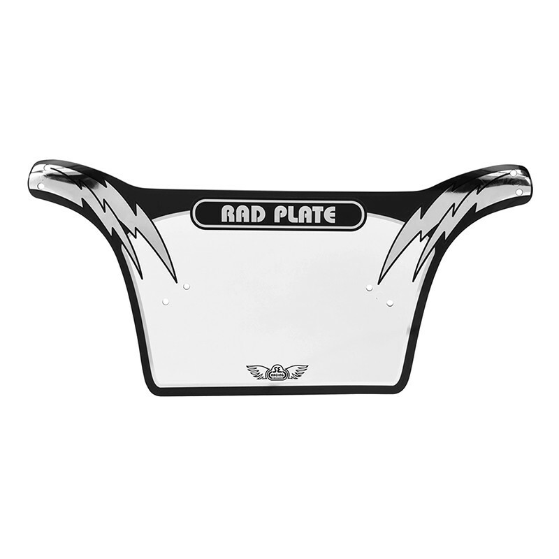 SE BIKES RAD NUMBER PLATE BLACK/SILVER