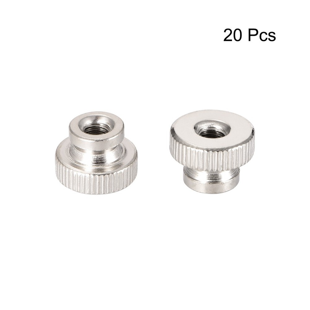 20pack Knurled Thumb Nuts M4 Iron Round Knobs for 3D Printer Parts