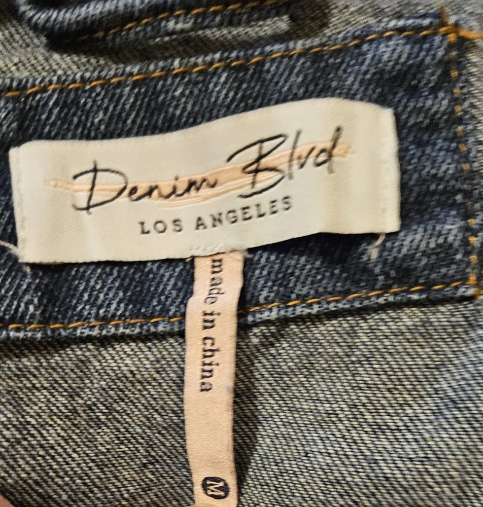 Denim Crop Womens Jacket Size M