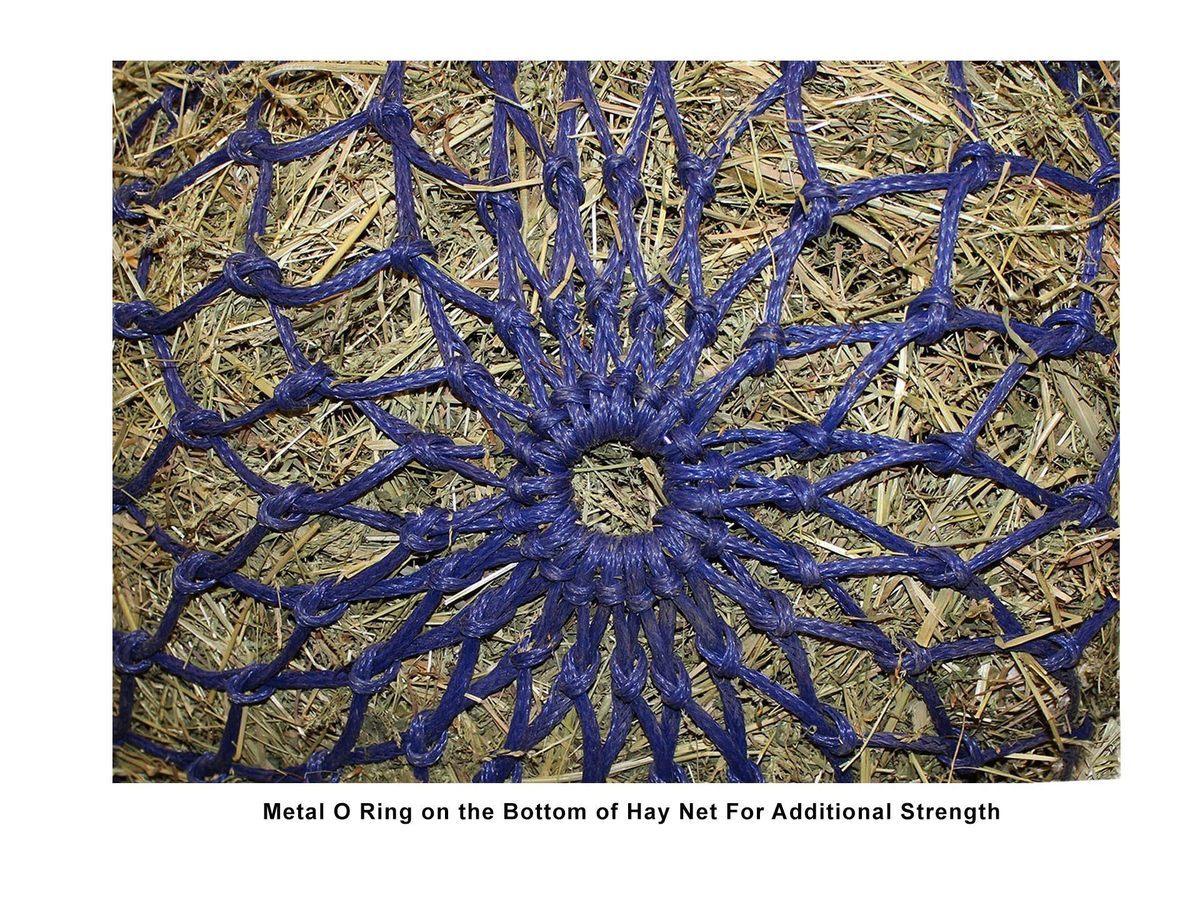 Derby Originals 48” Quik-Fil Slow Feed Hanging Hay Net for Horses