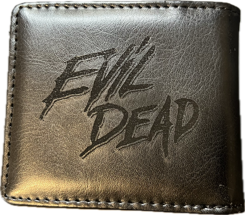 Necronomicon Evil Dead Wallet Handmade engraved Leather