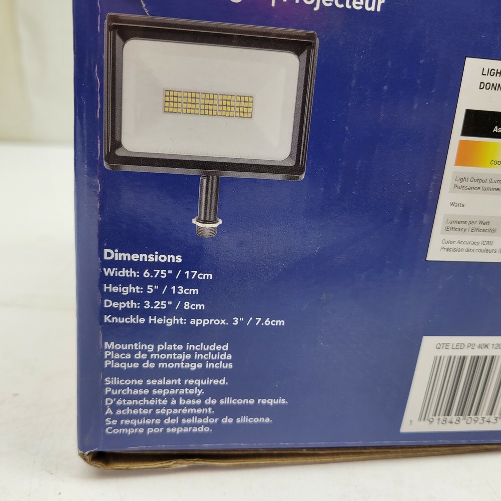 Lithonia Lighting LED Matte Black Switch-Controlled Floodlight Projector AM2