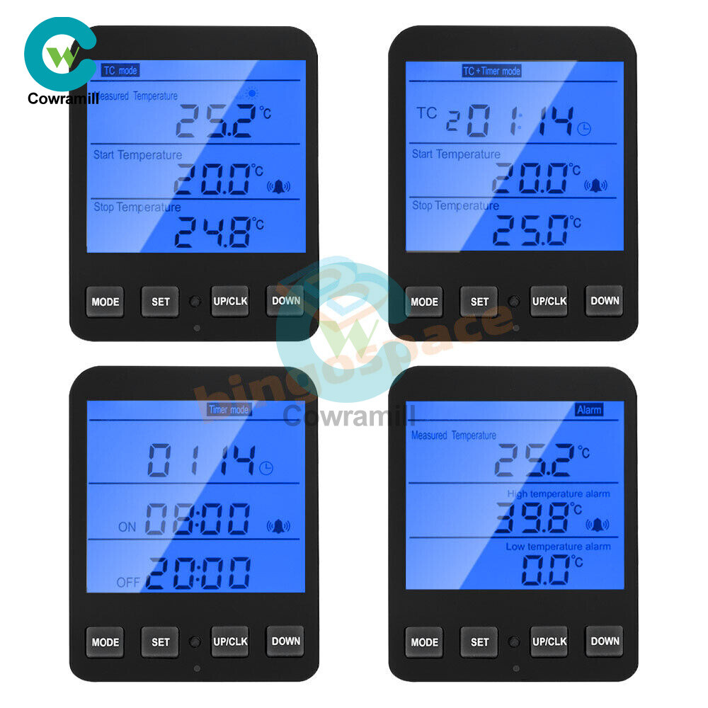Digital Thermostat Outlet Plug Temperatures Controller Socket With Backlight