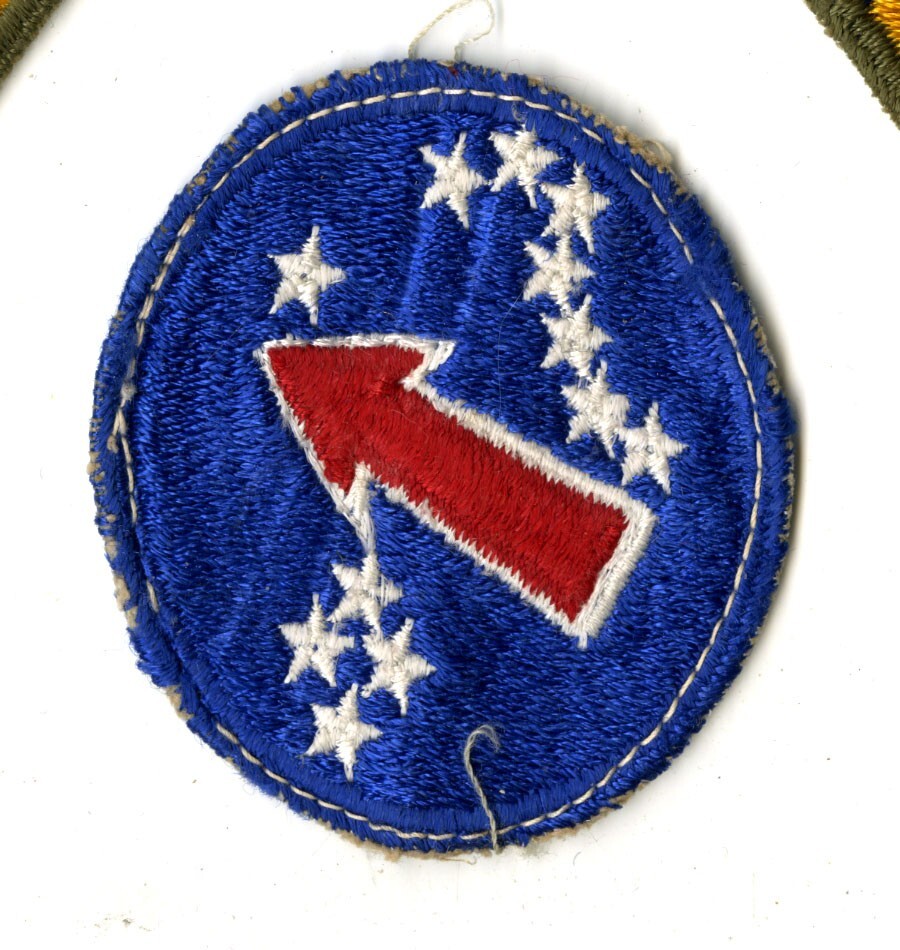 US Army Pacific Ocean Areas White Back Patch WWII Vintage