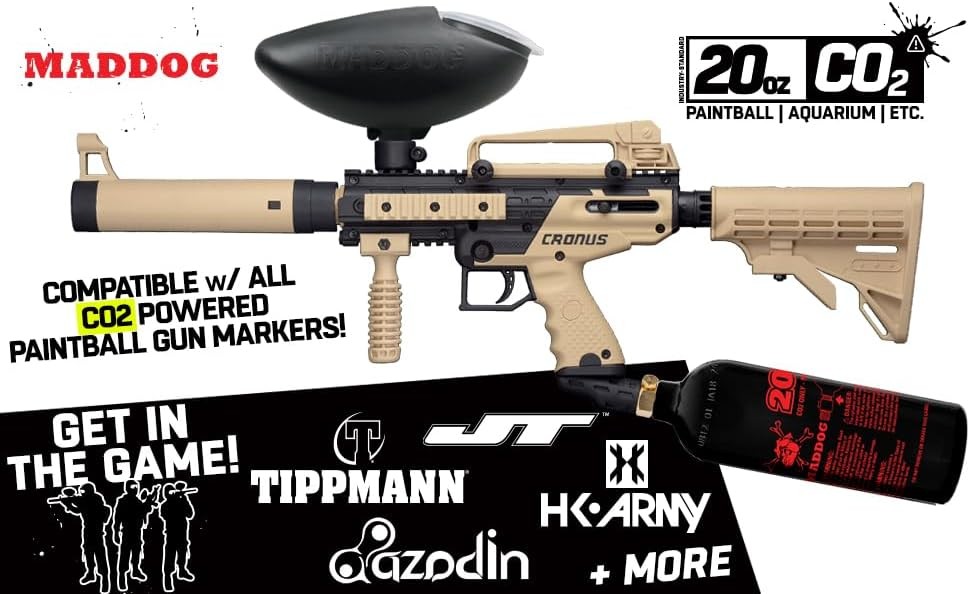 Refillable Aluminum CO2 Paintball Tank Empty Replacement Accessory