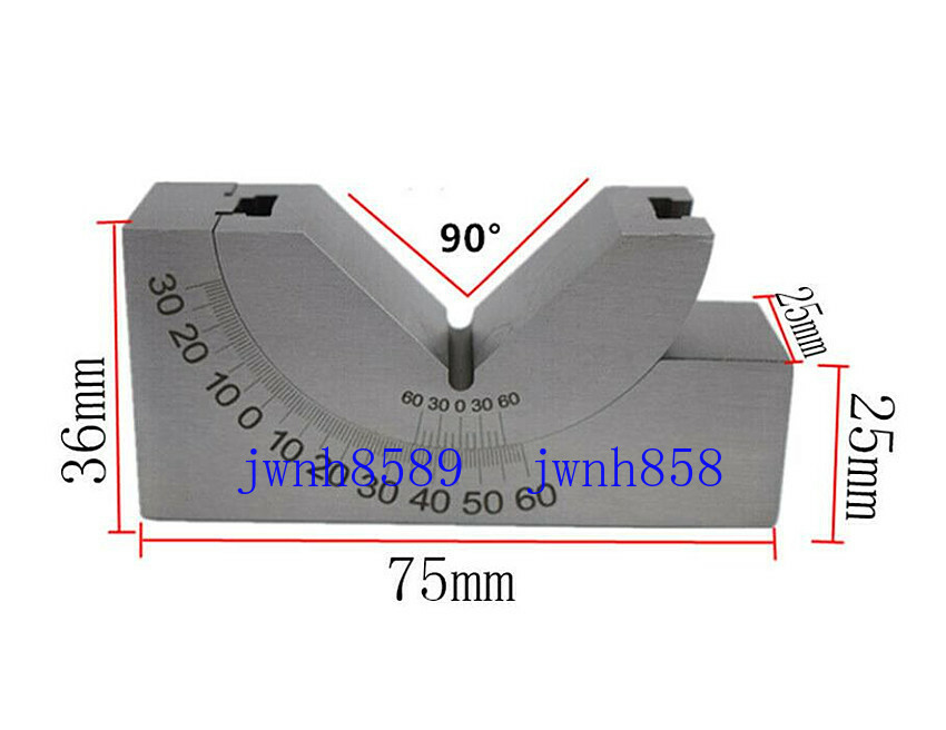 Milling Precision Mini Adjustable Angle V Block 0°-60° Vice Grip Hold Clamp New