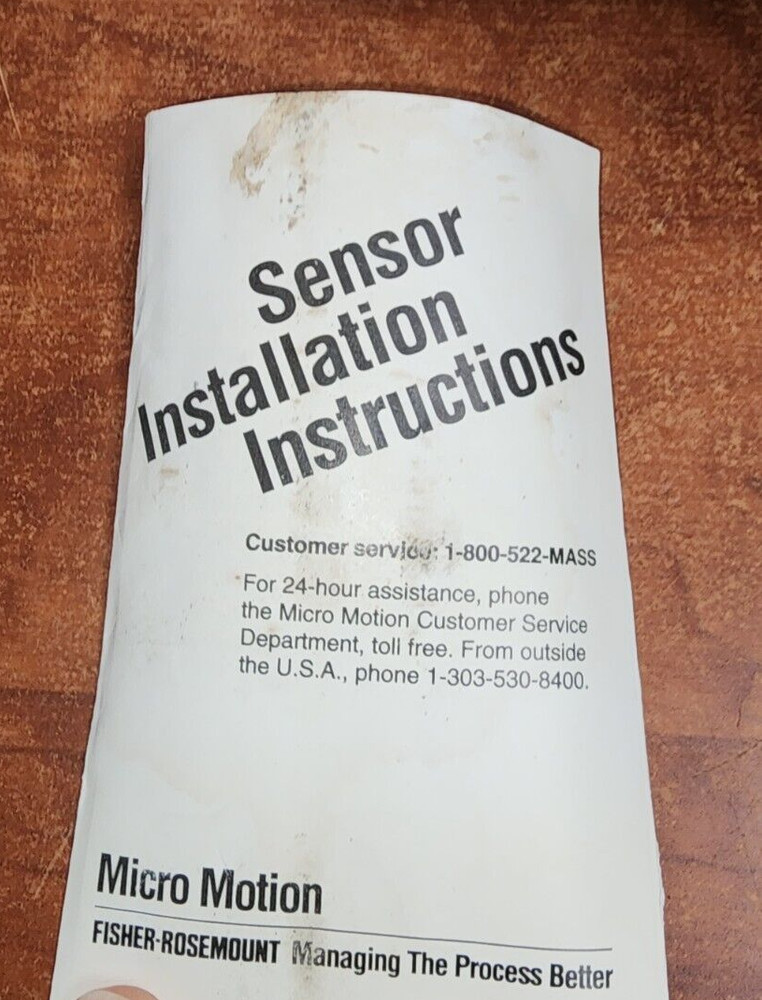 Micro Motion CMF025M319NU Mass Flow Sensor