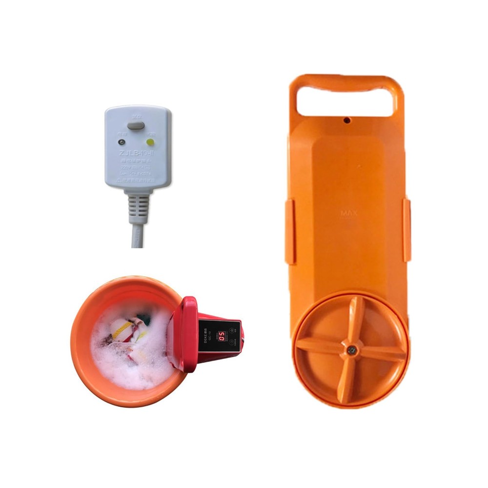 Portable Mini Washing Machine, Bucket Mounted Washing Machine, Compact Semi A...