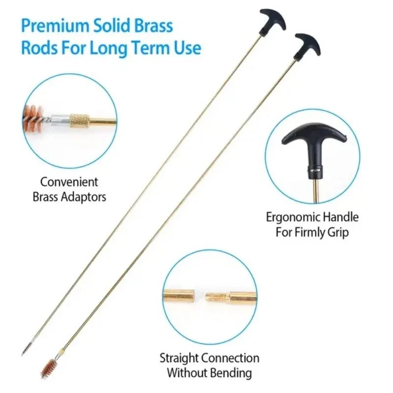 Gun Cleaning Kit Universal Rifle Pistol Shotgun Handgun Firearm with Case