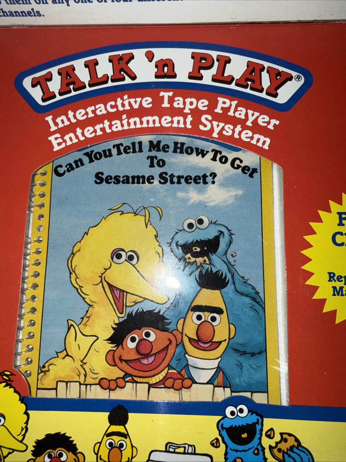 LQQK 1992 Vintage Playskool Talk 'n Play In Box COMPLETE w/ 8 Tapes 9 Books