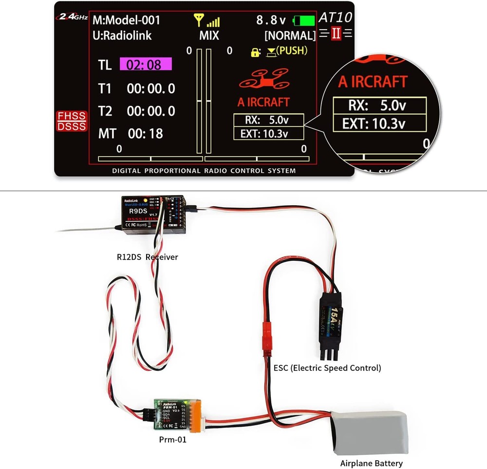 NEW Radiolink PRM-01 Real-time Model Voltage Telemetry Module FREE US SHIP
