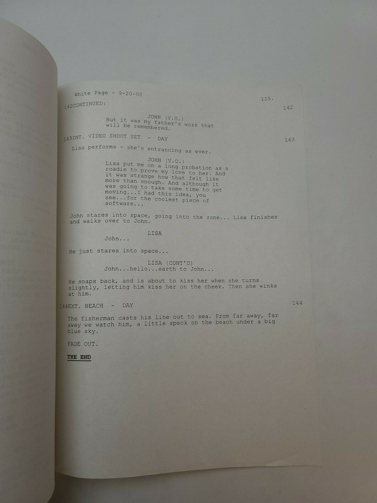 PURPOSE / Ronen Apteker & Alan Lazar 2000 Screenplay, software developer billion