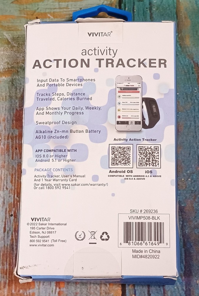 Vivitar Activity Action Tracker - NEW
