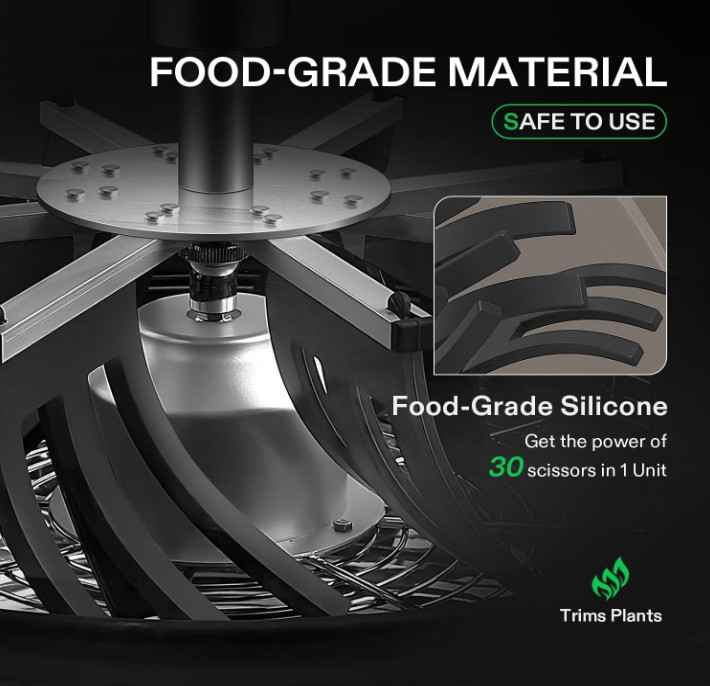 Leaf Bowl Trimmer 19'' Manual Bud Trimmer with Stainless Steel Blades Drying Bag