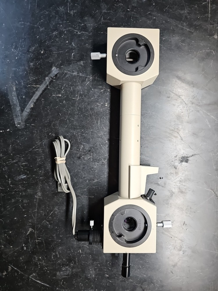 Olympus BH Microscope Dual Head Splitter Tube With Light