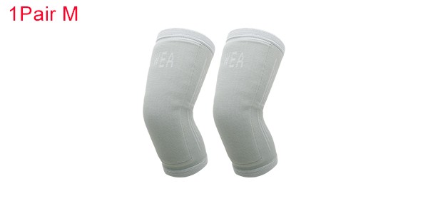 Simple Knee Pads Medium Size Gray 1 Pair