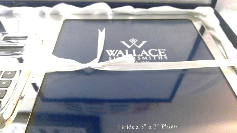 Wallace Silversmiths Silver Plated (Removeable Calculator) Frame Gift Set