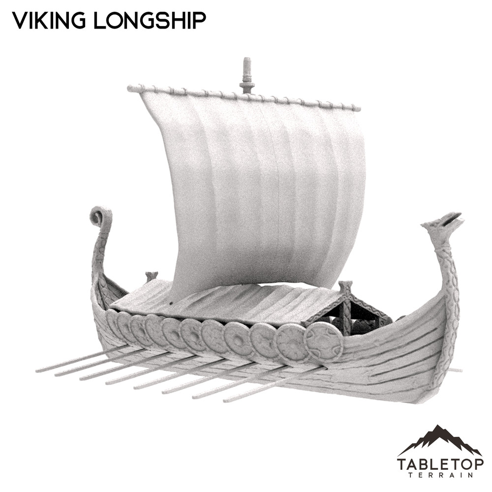Viking Longship - Fantasy Tabletop Terrain