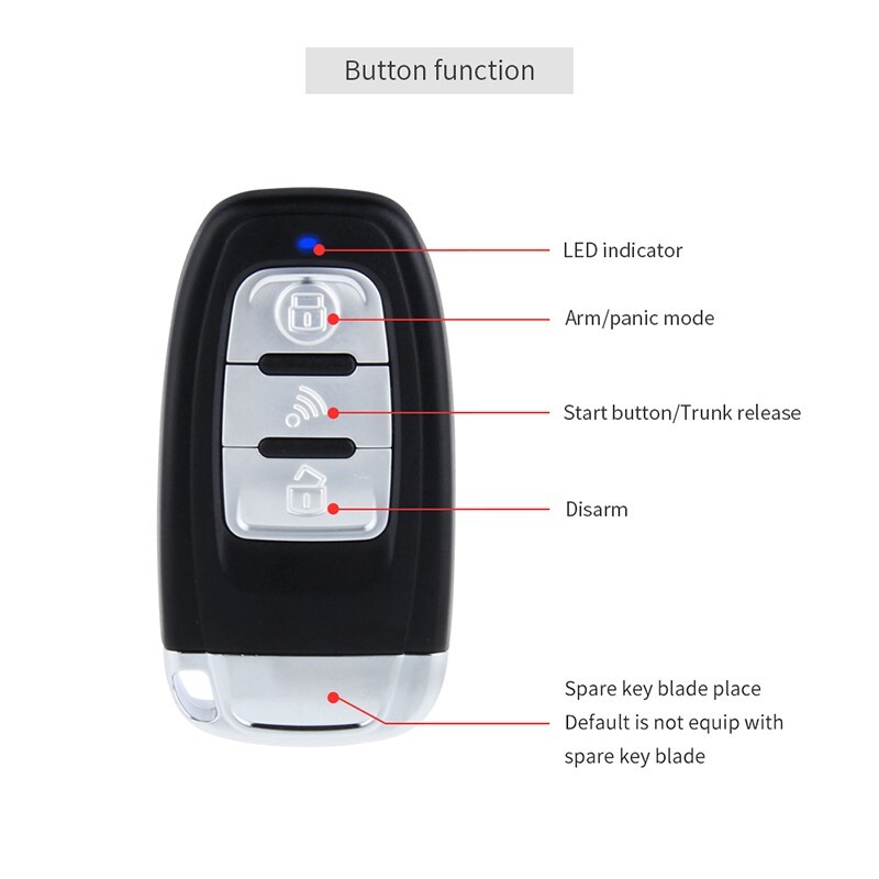 EasyGuard Proximity Lock Unlock Remote Engine Start Ignition Start Siren DC12V