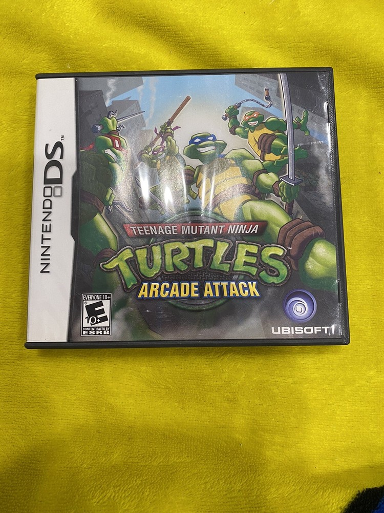 TMNT ARCADE ATTACK NINJA TURTLES Case & Manual ONLY Nintendo DS Authentic US