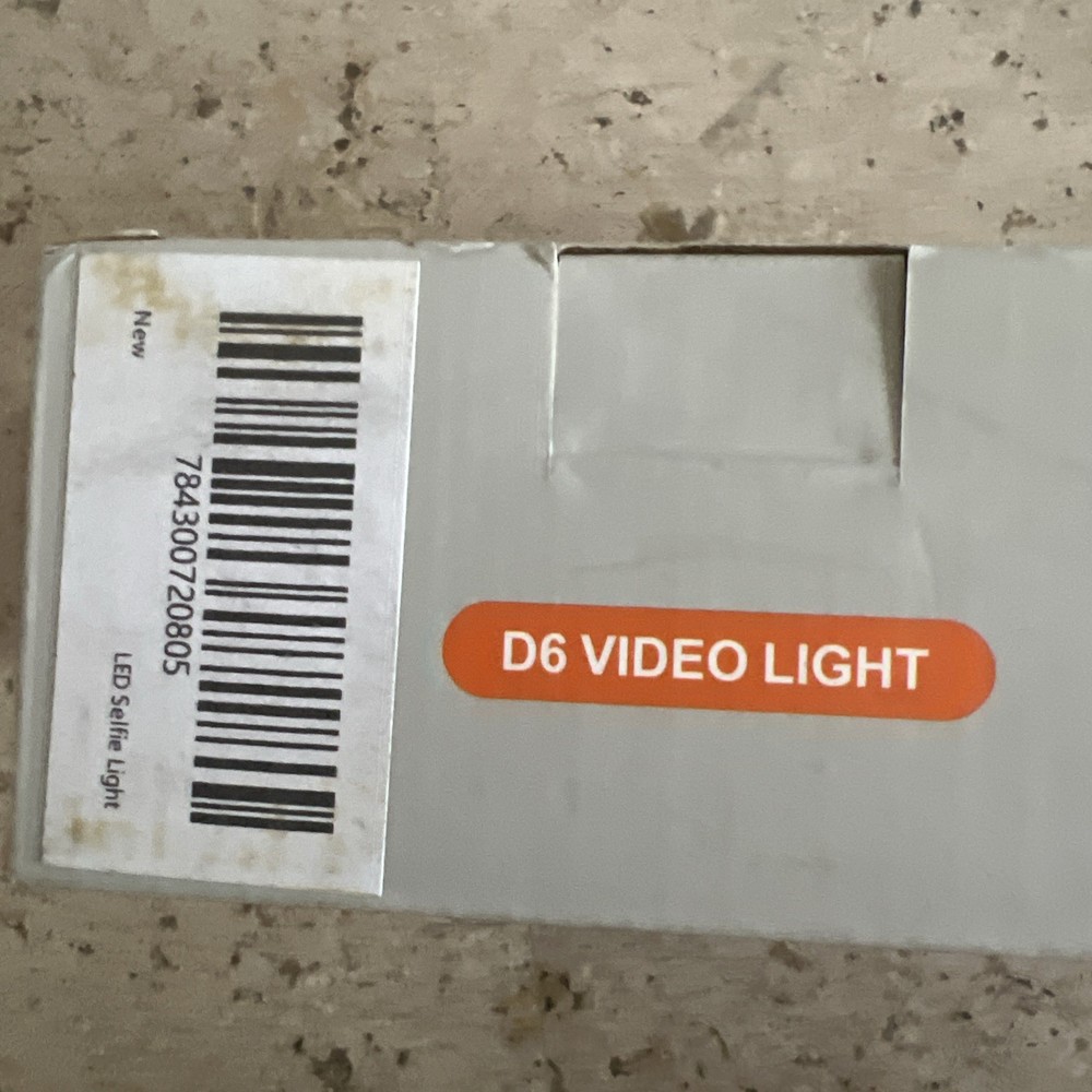 D6 Video Light 5v 2a
