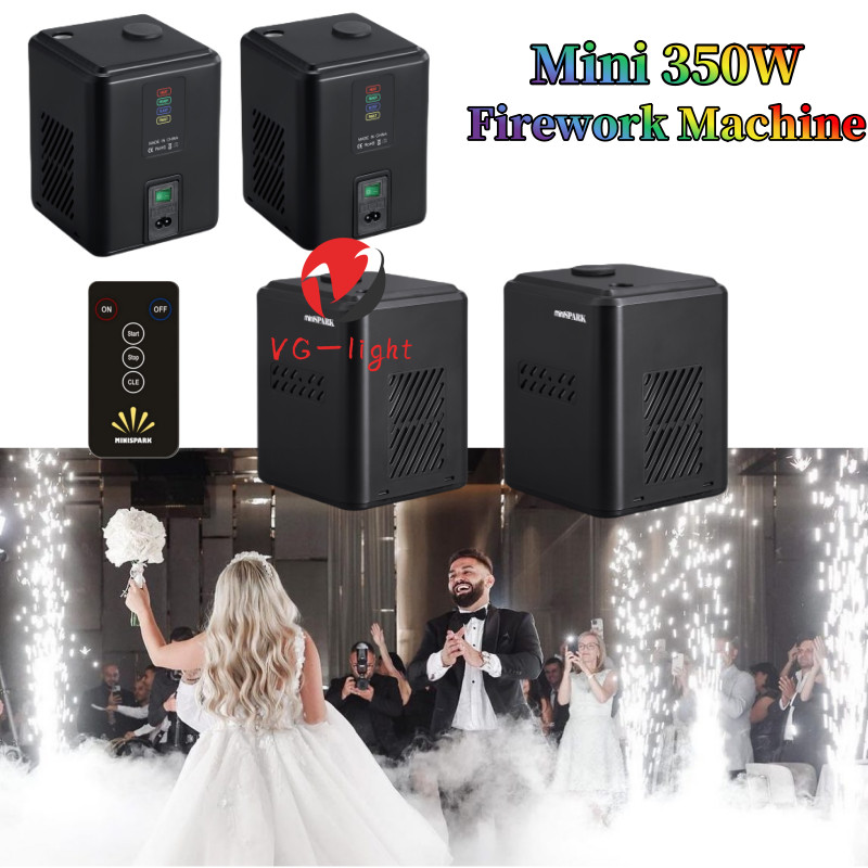 4PC 350W Cold Spark Machine For Wedding Stage Effect DJ Disco Fireworks Machine