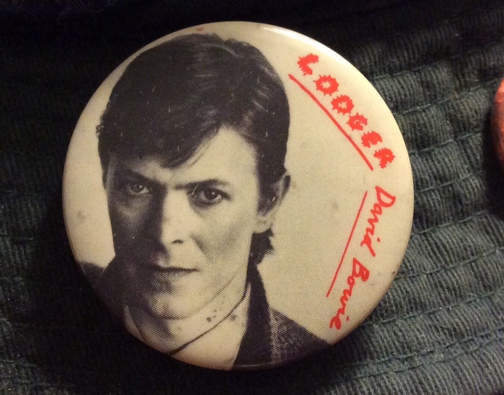 David Bowie  Lodger Promo Button