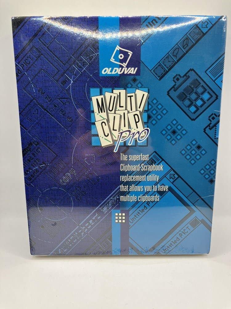 MultiClip Pro Apple Clipboard Program for Apple Macintosh SEALED, NEW