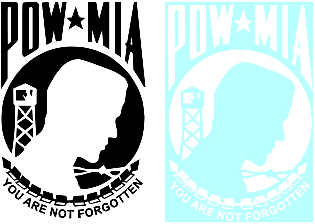 POW * MIA ~ DECAL / STICKER ~ 9 SIZES AVAILABLE