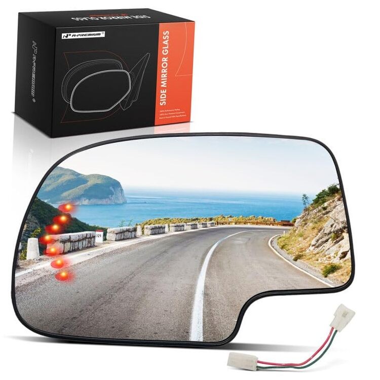 Driver Side Heated Mirror Glass - Compatible with 2003-2007 Left Driver Side