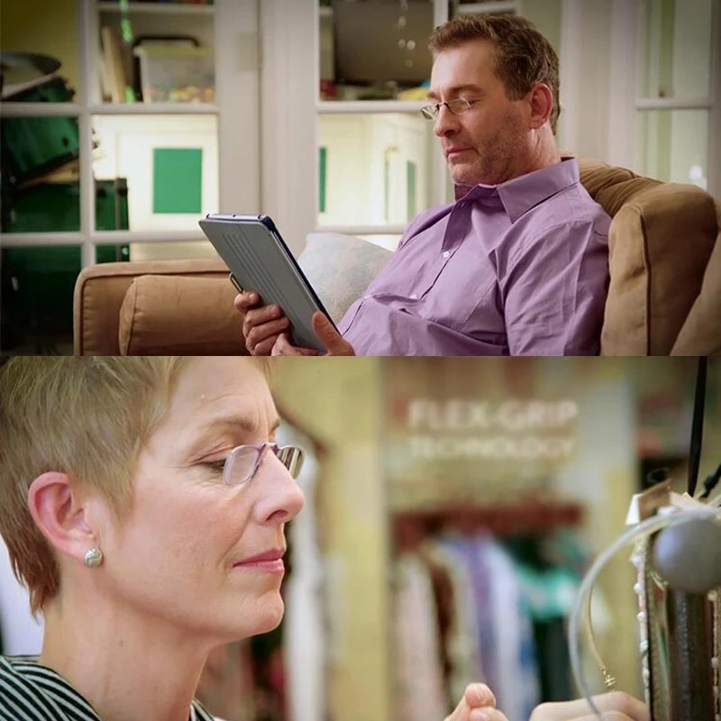 Reading Glasses Nose Clip Ultra Thin Optics Presbyopic +1.0 +1.5 +2.0 +2.5 +3.0