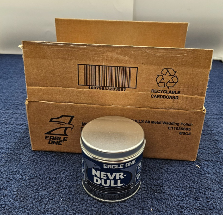 (QTY 6) Eagle One E11035605: NEVR-DULL 5oz Wadding Metal Polish E304442500