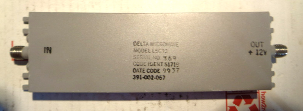 Delta Microwave L5633 GPS Filter / Amplifier
