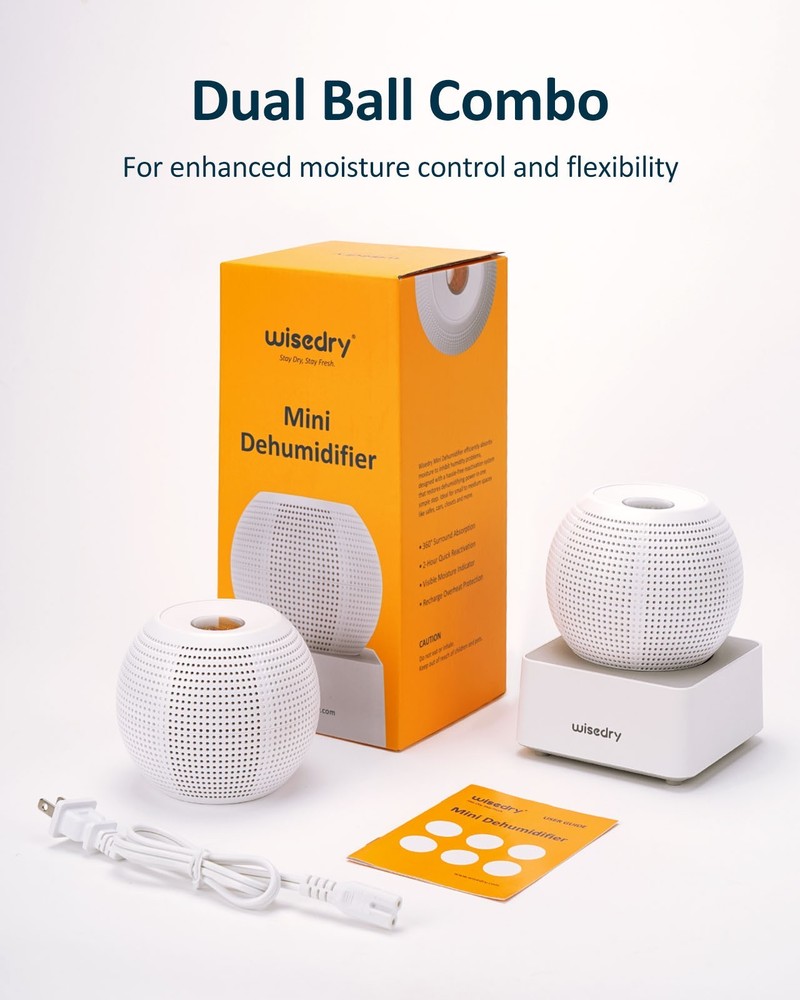 wisedry Small Desktop Spherical Dehumidifier