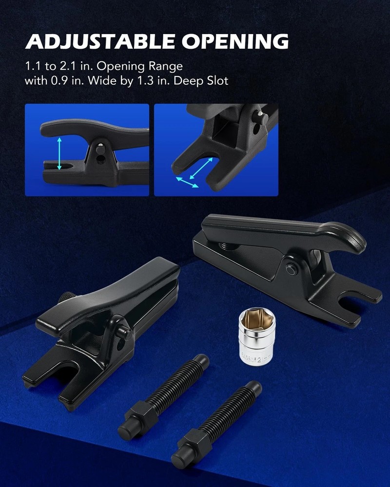 Inner Tie Rod End Tool & Ball Joint Separator Set, 2-in-1...