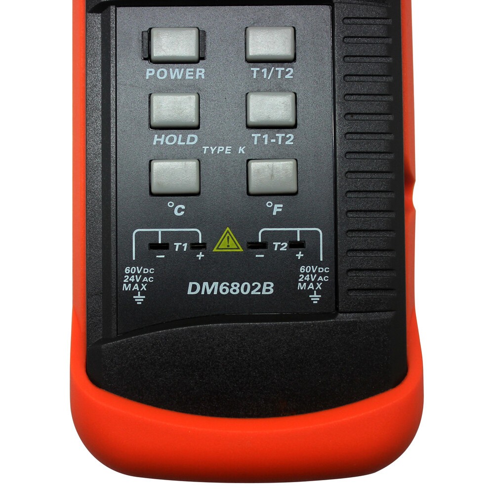 K-Type Two Channel Temperature Tester Sensor DM6802B LCD Digital Thermometer