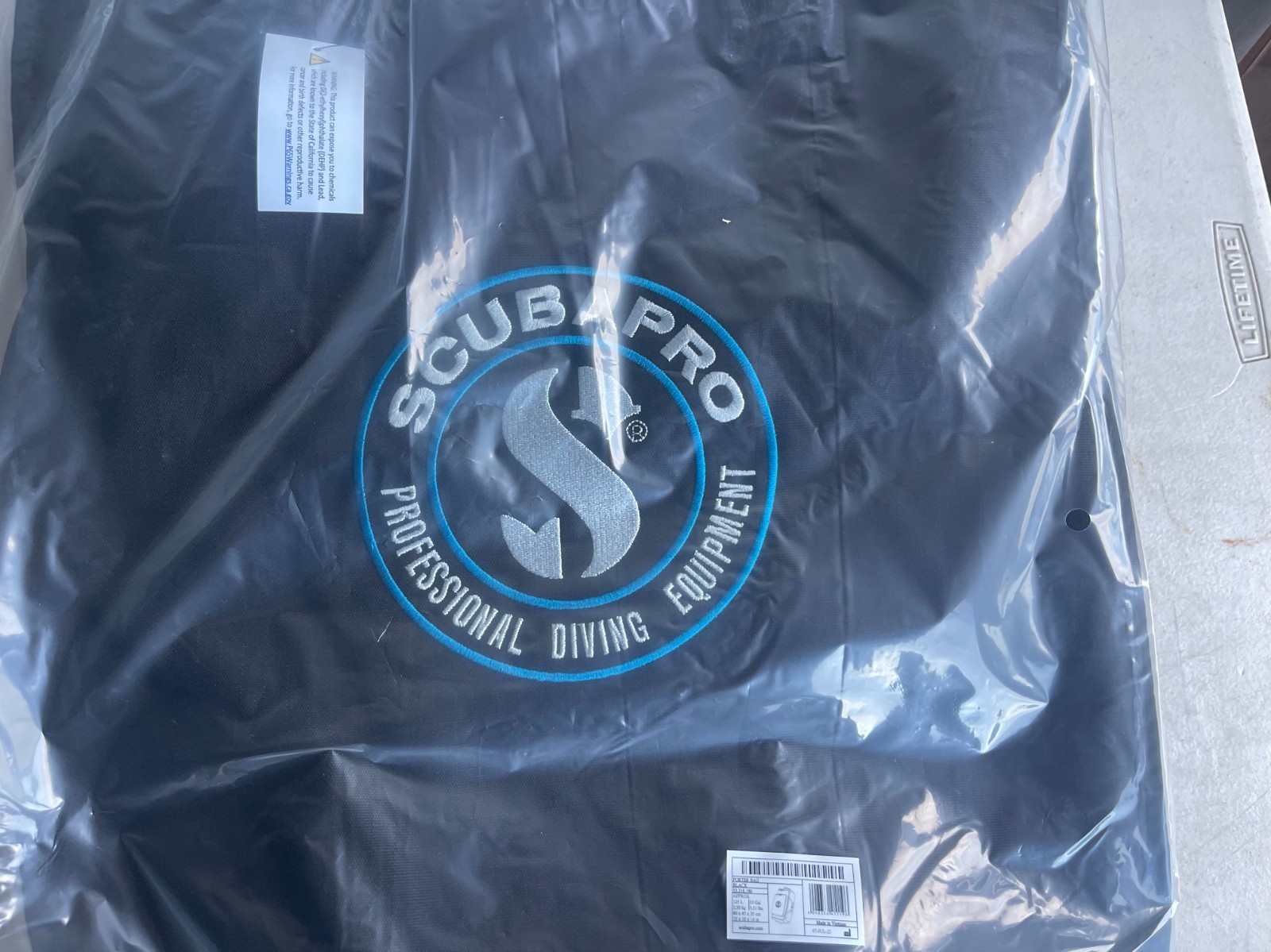 SCUBAPRO 53.010.190 Porter Bag 125L Duffle For Scuba Diving Gear Black