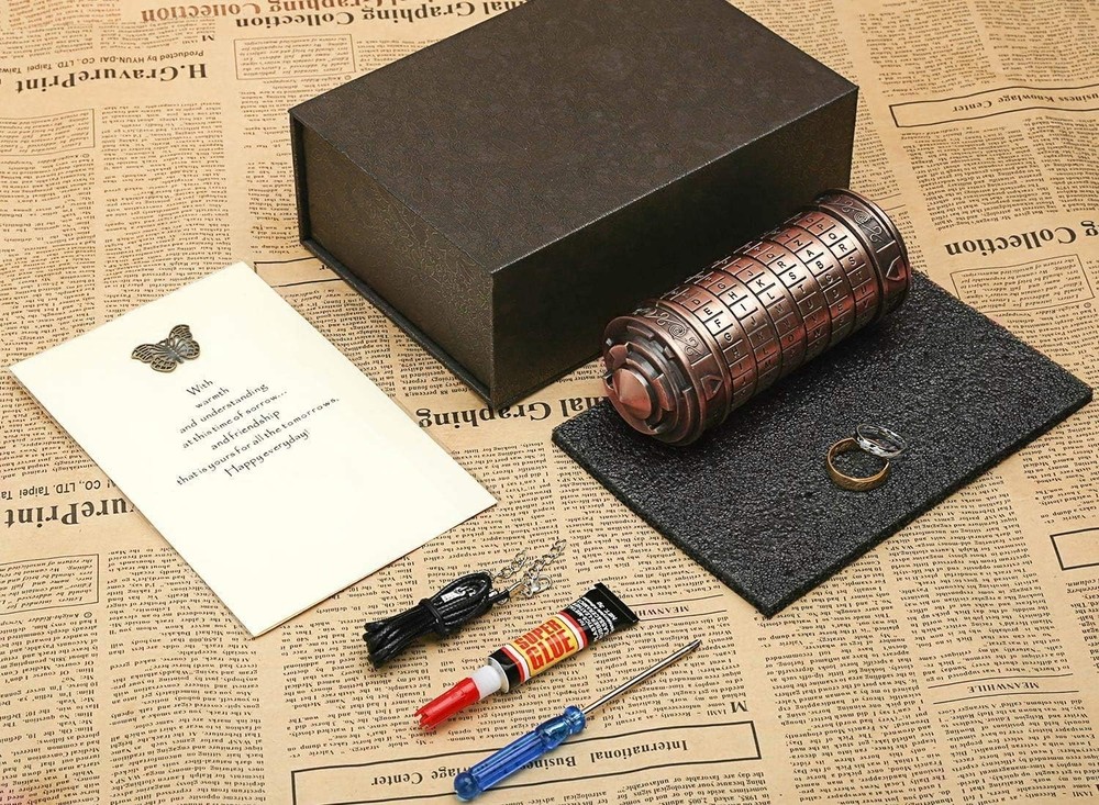 Customizable Da Vinci Code Cryptex - Lovely Anniversary & Valentine's Present