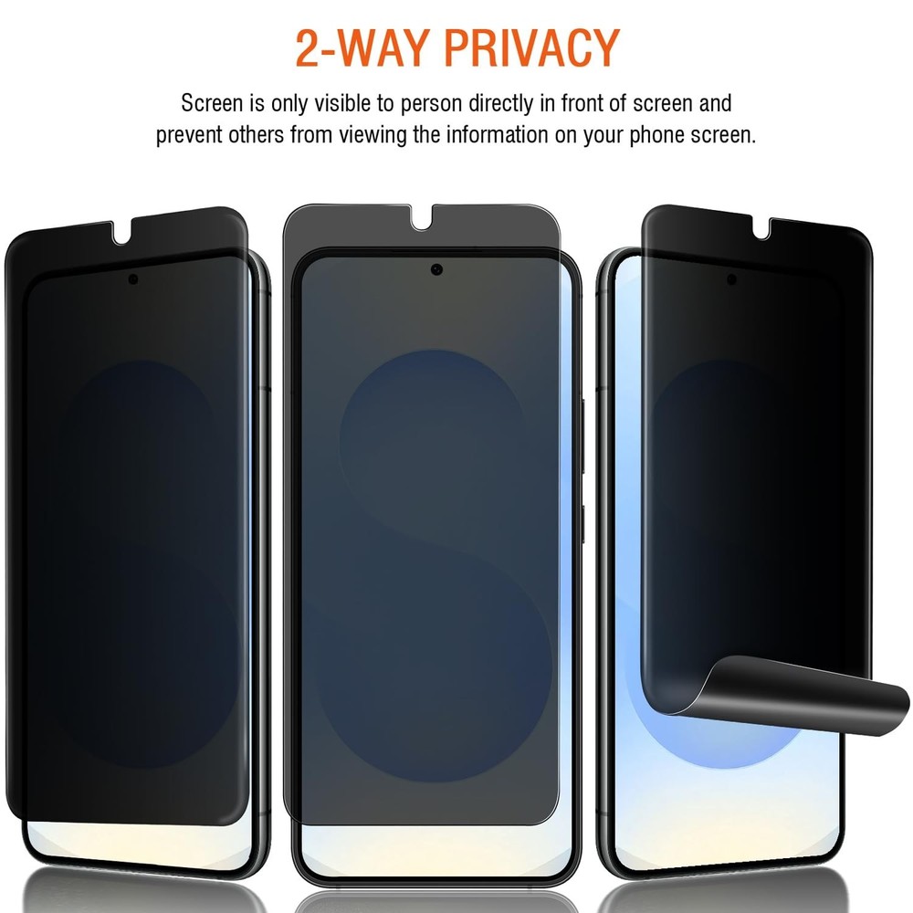 OnePlus 15 Privacy Screen Protector, [Case Friendly] [Support Fingerprint Unl...