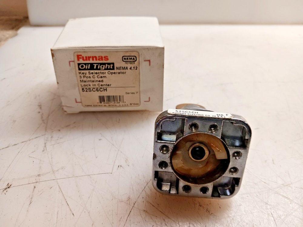 NEW FURNAS 3 POSTION MAINTAINED KEY SELECTOR SWITCH 52SC6CH