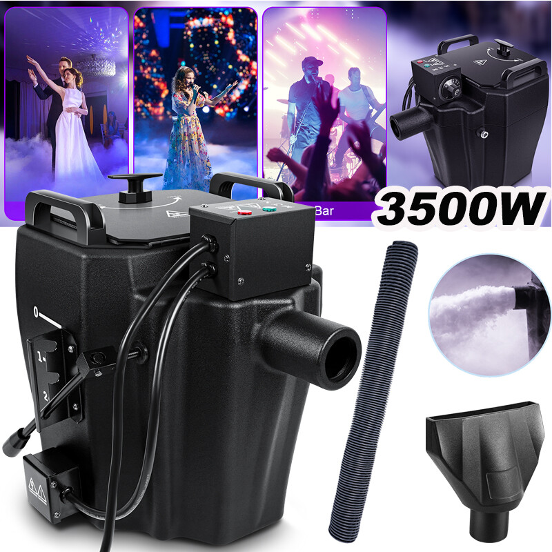 3500W Low Lying Smoke Fog Machine Stage DJ Dry Ice Fog Machine Effect Wedding US