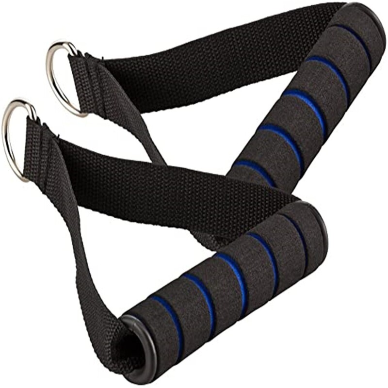 1 Pair Exercise Handles Resistance Band Handle for Cables Machine Attachments