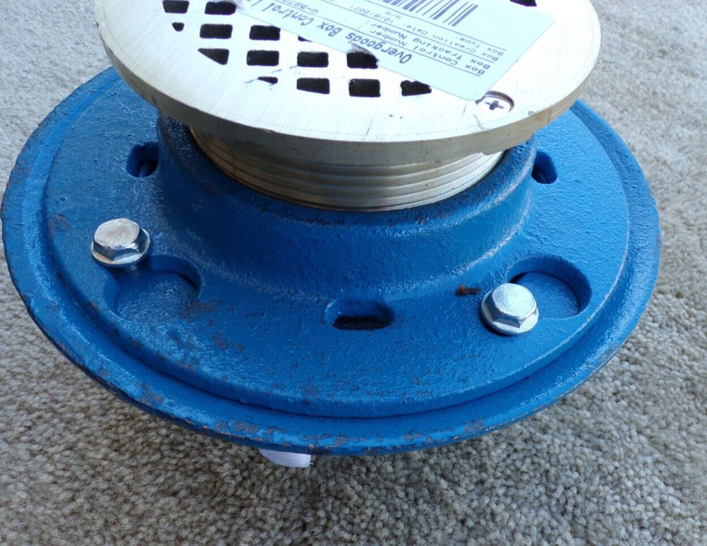 MS FD-12000 Low Profile 5" Adjustable Floor Drain; mC