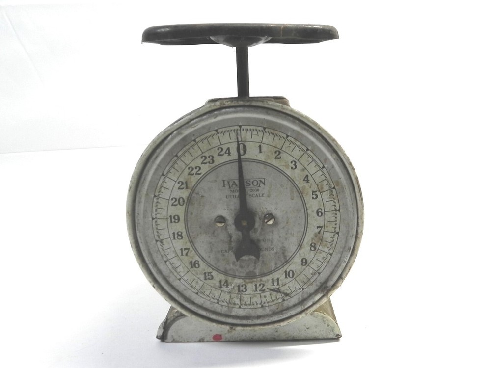 VINTAGE 1950'S HANSON MODEL 2000 25 POUND SCALE PRE-OWNED