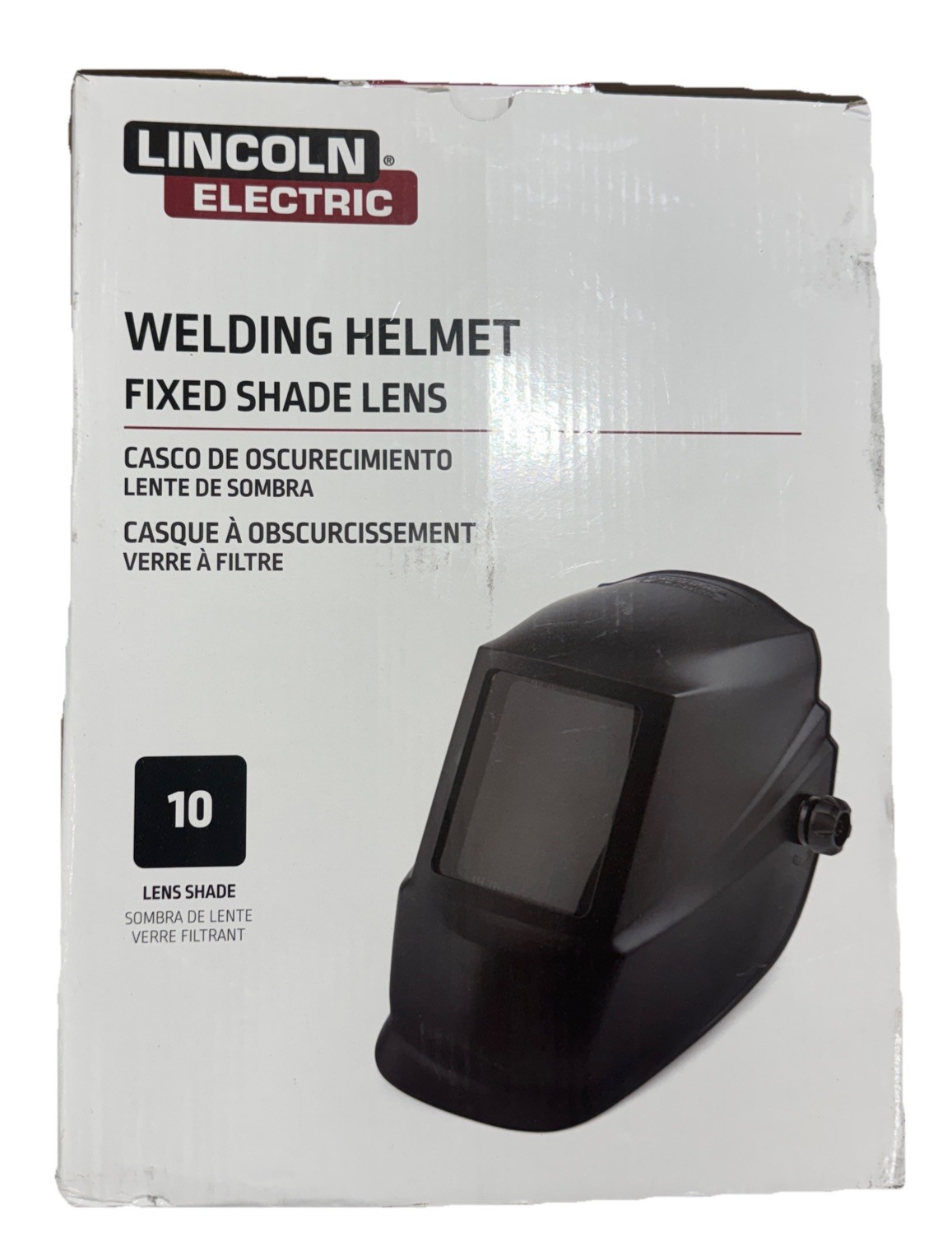 LINCOLN ELECTRIC Welding Helmet with No. 10 Lens 4-1/2 in. x 5-1/4 in View Area