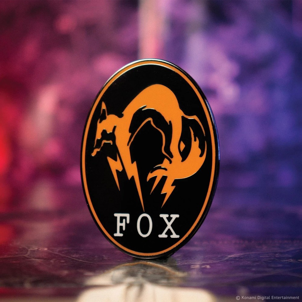Metal Gear Solid Delta FOX Unit Pin Badge Official Konami Foxhound Solid Snake
